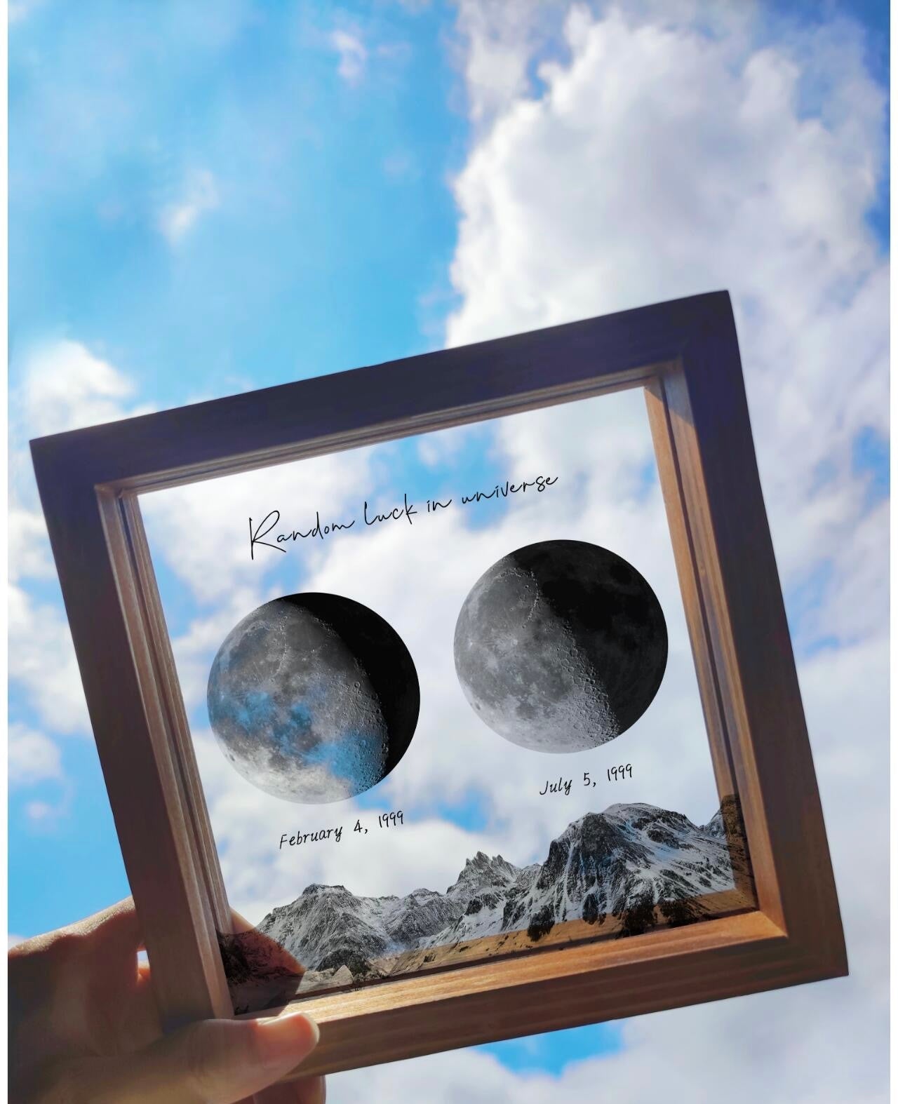 Luz LED Lunar de Nacimiento Personalizado