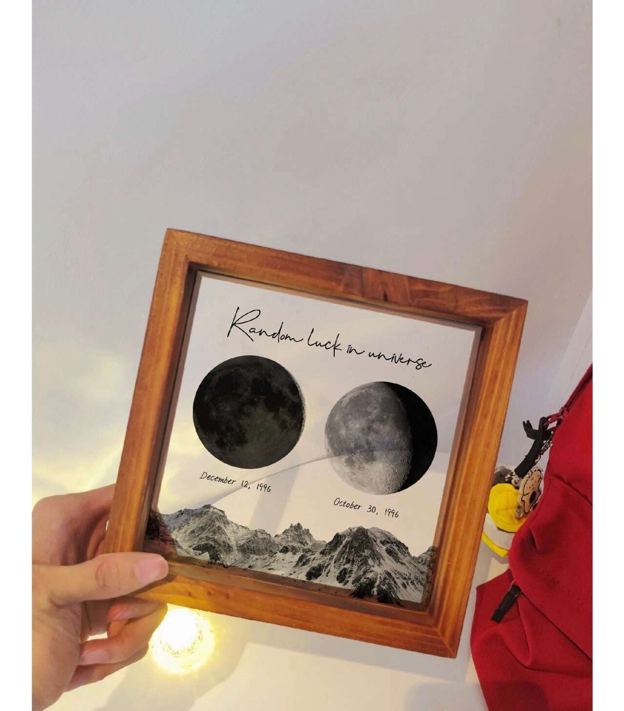 Luz LED Lunar de Nacimiento Personalizado