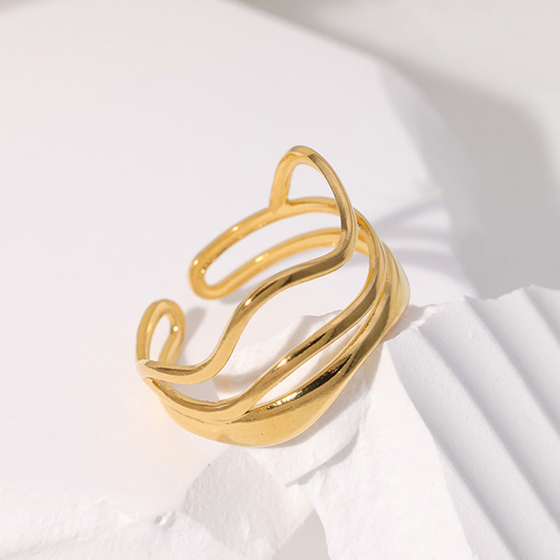 Wavy Lines Ring