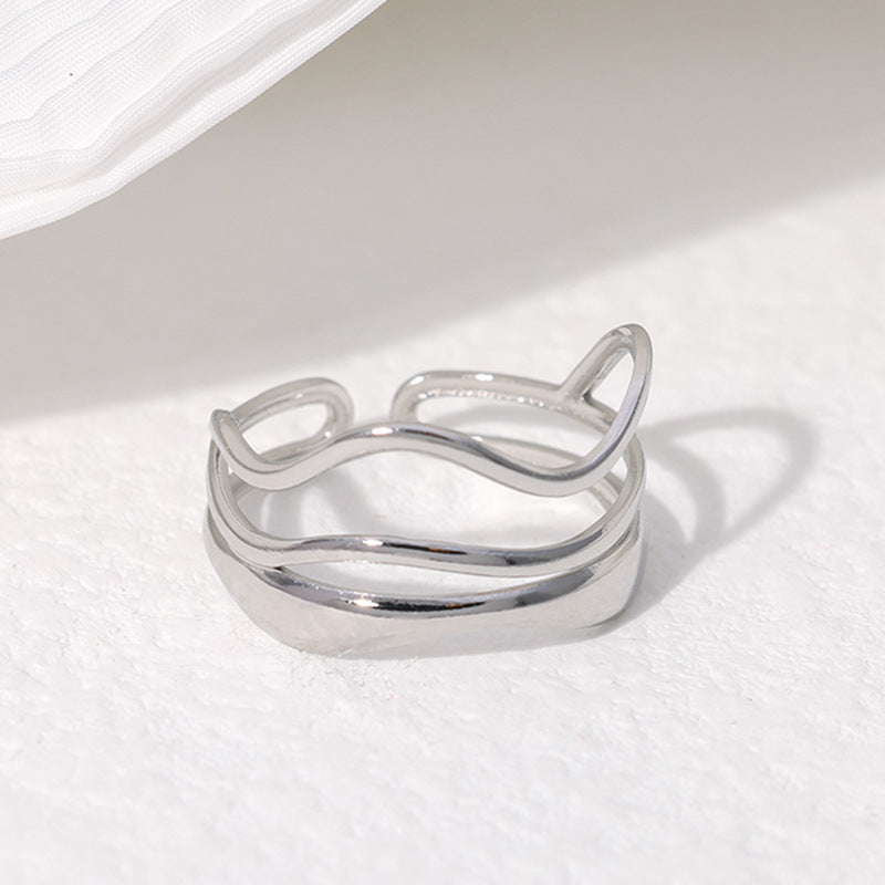 Wavy Lines Ring