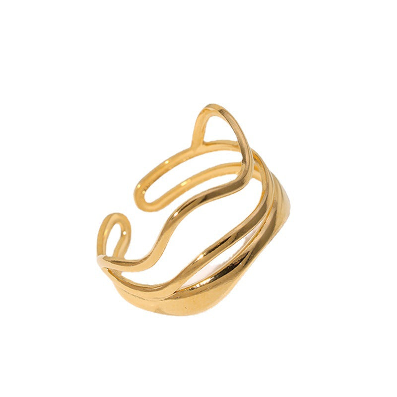 Wavy Lines Ring